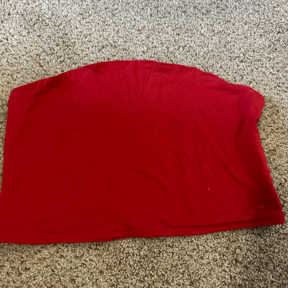XL red tube top